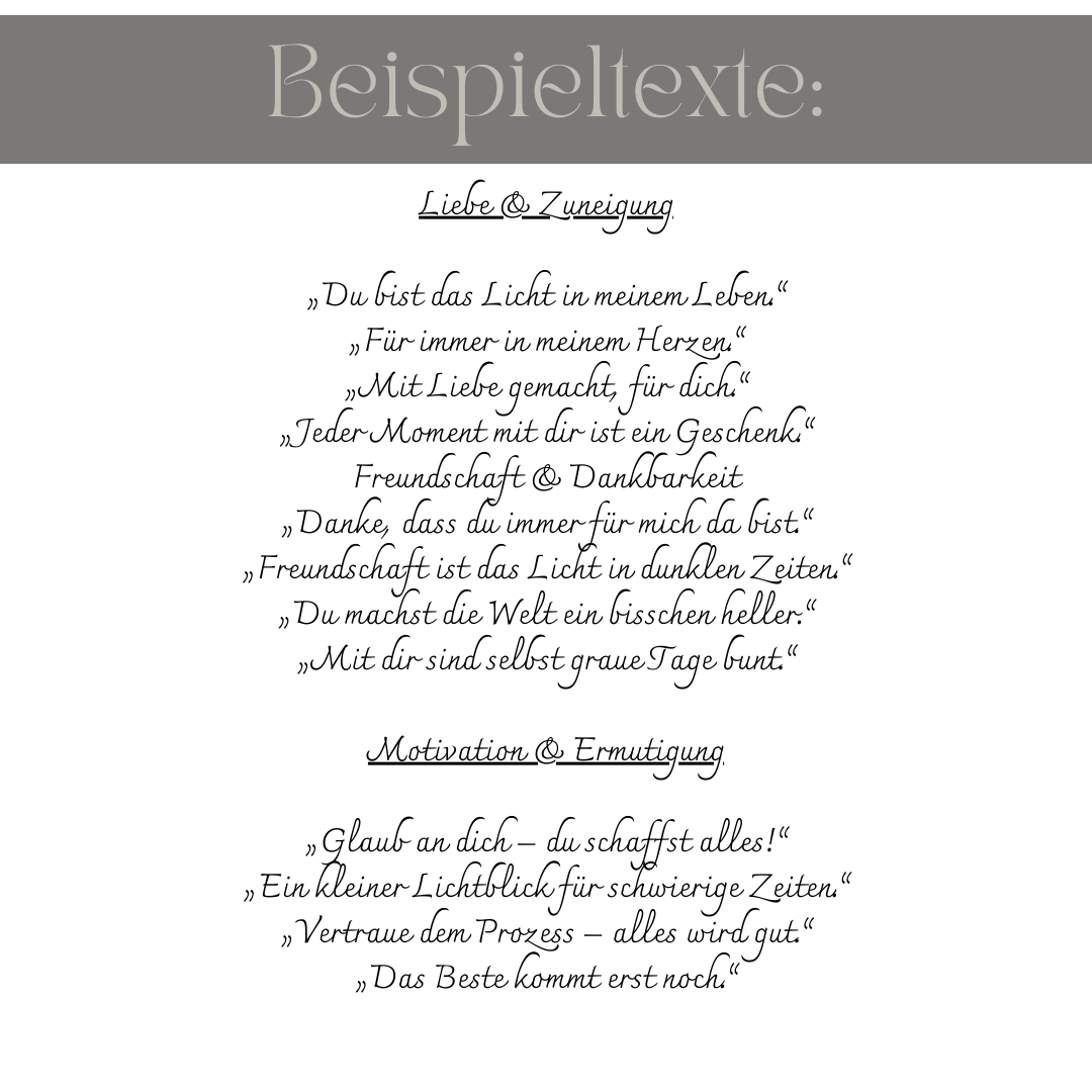 Agape Kerze - Personalisiert