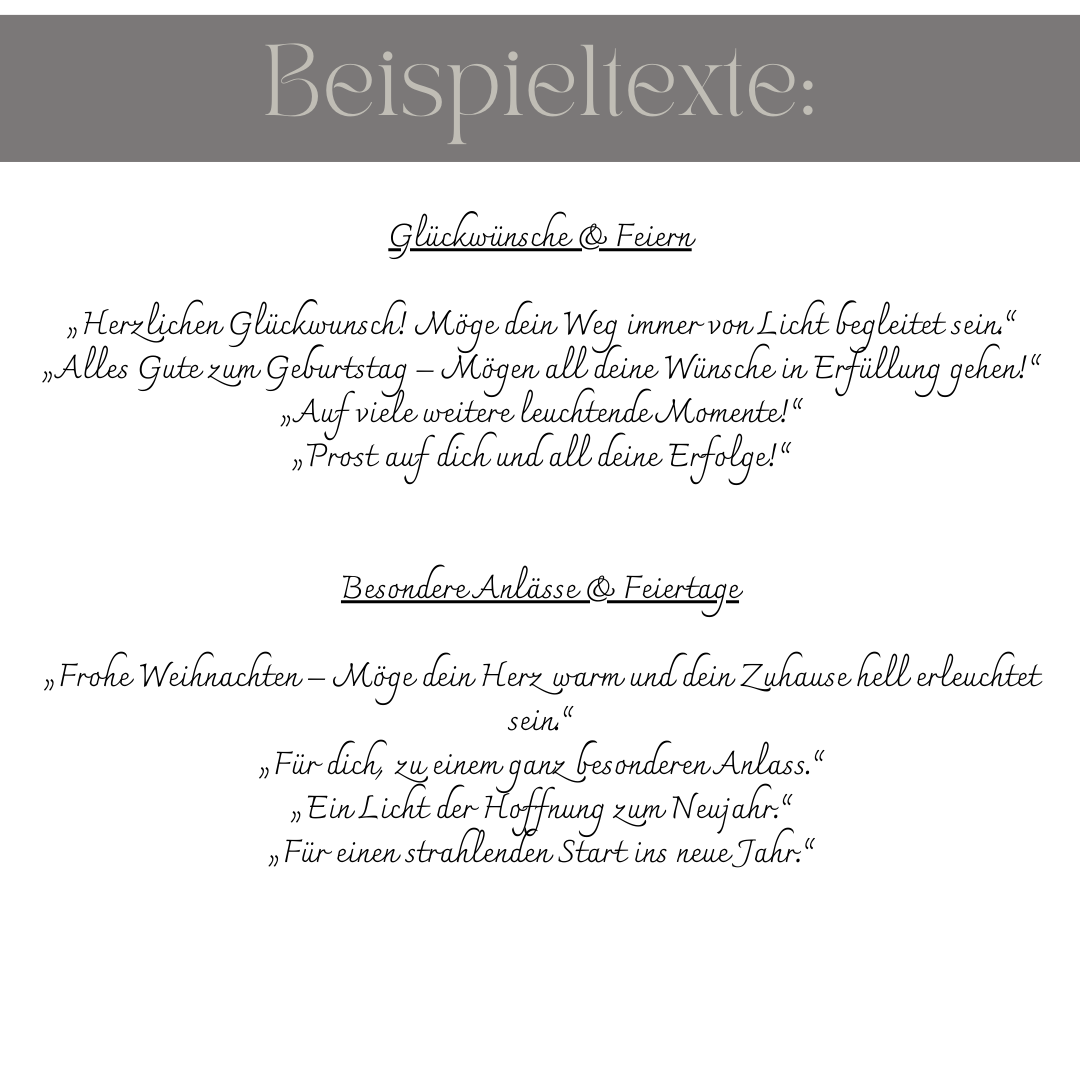 Agape Kerze - Personalisiert